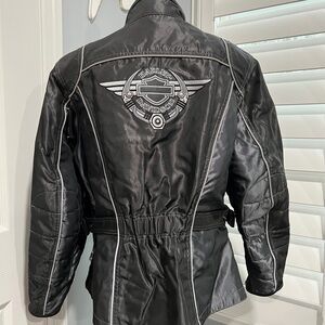Harley-Davidson Black and Silver Riding Jacket